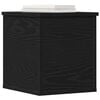 vidaXL Storage Box Black Oak 30 x 35 x 35 cm Engineered Wood