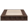 vidaXL Bed Frame without Mattress Brown Oak 140x190 cm