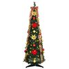 vidaXL Artificial Christmas Tree with 50 LEDs Green 125 cm PVC