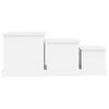 vidaXL Coffee Tables 3 pcs White Engineered Wood