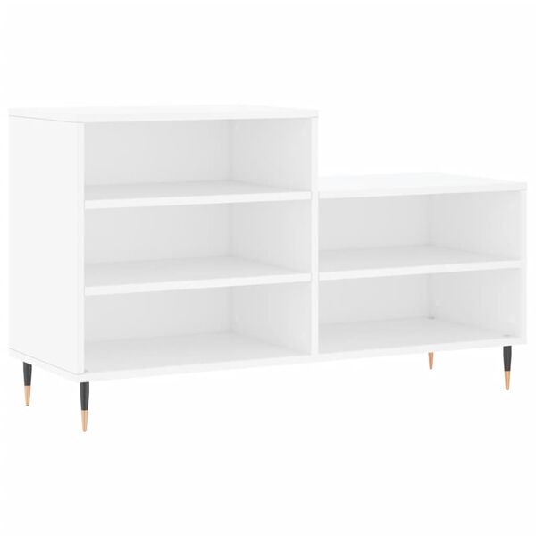 vidaXL Shoe Cabinet White 102x36x60 cm Engineered Wood