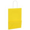 vidaXL Paper Bags 50 pcs with Handles Yellow 15x8x21 cm