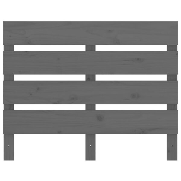 vidaXL Headboard Grey 100x3x80 cm Solid Wood Pine