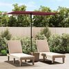 vidaXL Garden Parasol with Aluminium Pole 2x1.5 m Bordeaux Red