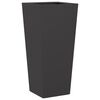 vidaXL Garden Planters Black 2 pcs 35x35x75 cm Steel