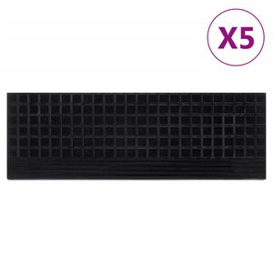 vidaXL Stair Treads 5 pcs 25x75 cm Rubber