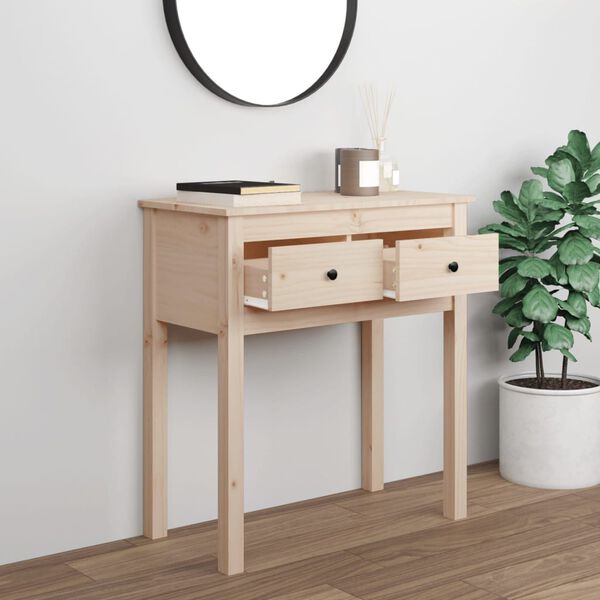 vidaXL Console Table 70x35x75 cm Solid Wood Pine