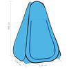 vidaXL Pop Up Shower Tent Blue