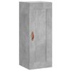 vidaXL Highboard Concrete Grey 34.5x34x180 cm Engineered Wood