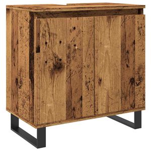vidaXL Bathroom Cabinet Old Wood 58x33x60 cm Engineered Wood