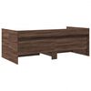 vidaXL Daybed with Drawers without Mattress Brown Oak 90x200 cm