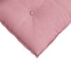 vidaXL Back Pillow Pink 60 x 50 cm Corduroy Fabric