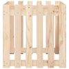 vidaXL Garden Planter with Fence Design 60x60x60 cm Solid Wood Pine