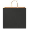 vidaXL Paper Bags 50 pcs with Handles Black 32x22x28 cm