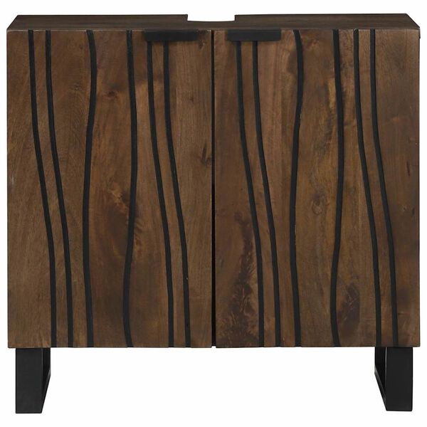vidaXL Bathroom Sink Cabinet Walnut 62 x 33 x 58 cm Engineered wood