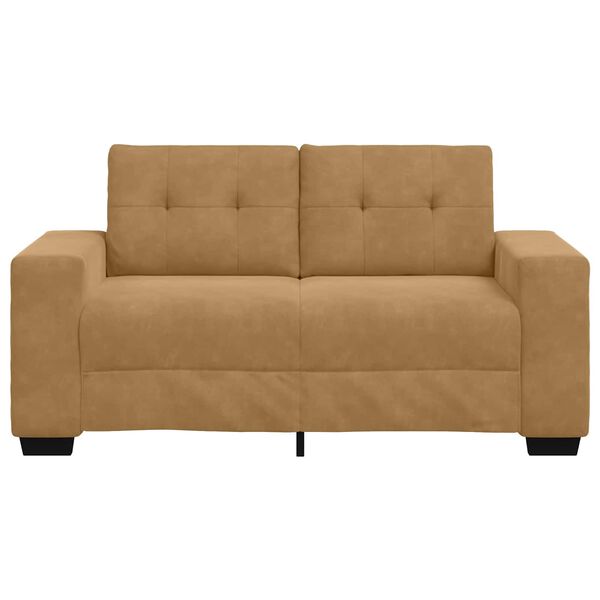 vidaXL Sofa Brown 160 x 77 x 82 cm Fabric