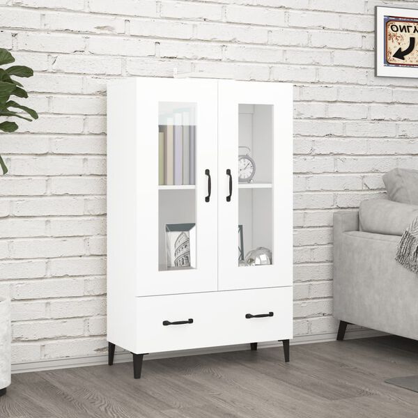 vidaXL Highboard White 70x31x115 cm Engineered Wood