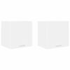 vidaXL Hanging Cabinet 2 pcs White Engineered Wood
