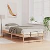 vidaXL Bed Frame Brown 80 x 220 cm Solid Pine Wood