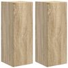vidaXL TV Wall Cabinet 2 pcs Sonoma Engineered Wood