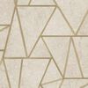 DUTCH WALLCOVERINGS Wallpaper Triangles Beige and Gold