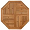 vidaXL Table Top 90x90x2.5 cm Octagonal Solid Wood Teak