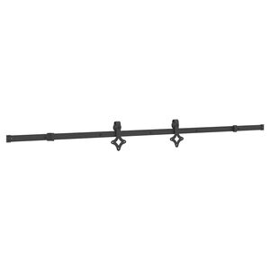 vidaXL Sliding Door Hardware Kit 213.5 cm Steel Black