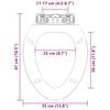 vidaXL Soft-close Toilet Seat with Quick-release Design White