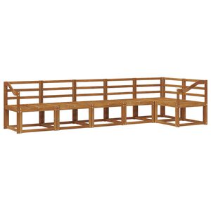 vidaXL Outdoor Sofa Set 6 pcs Natural Solid Acacia Wood