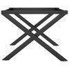 vidaXL Coffee Table Legs X-Frame 60x40x38 cm Steel