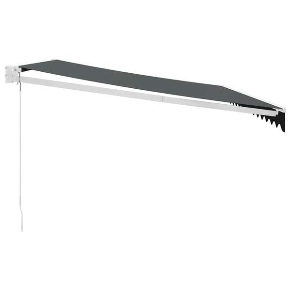 vidaXL Retractable Awning Anthracite 4.5x3 m Fabric and Aluminium