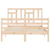 vidaXL Bed Frame without Mattress 140x190 cm Solid Wood