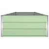 vidaXL Planter Pastel Green 385 x 100 x 45 cm Galvanised Steel