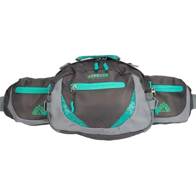 Abbey Outdoor Waist Bag Anthracite and Emerald 21QE-AGG-Uni
