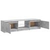 vidaXL TV Cabinet with LED Lights Concrete Grey 140x40x36 cm