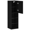 vidaXL TV Cabinet Set Black Oak 30.5 x 30 x 102 cm Engineered Wood