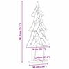 vidaXL Christmas Tree with Stand Brown 180 cm Solid teak wood