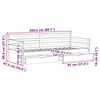 vidaXL Daybed with Drawers without Mattress 80x200 cm Solid Wood