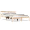 vidaXL Bed Frame Brown 225.5 x 145.5 x 69.5 cm Solid Pine Wood