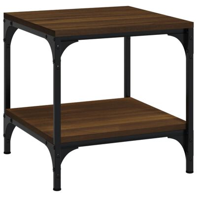 vidaXL Side Tables 2 pcs Brown Oak 40x40x40 cm Engineered Wood