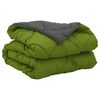 vidaXL Summer Duvet Green and Anthracite 220 x 135 cm Microfiber
