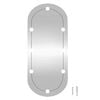 vidaXL Wall Mirror with LED Lights 45x100 cm Glass Oval
