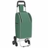 vidaXL Shopping Trolley Folding Green 39.5 x 33 x 93 cm Oxford fabric
