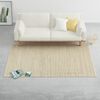 vidaXL Rug Hemp Wool 120x170 cm Natural/White