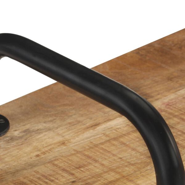 vidaXL Bench 110 cm Rough Mango Wood