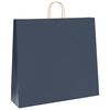 vidaXL Paper Bags 50 pcs with Handles Blue 54x15x49 cm