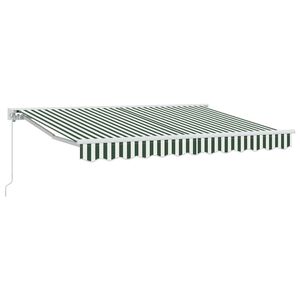 vidaXL Awning Frame Green and White 250 x 200 cm