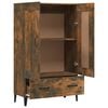 vidaXL Highboard Smoked Oak 70x31x115 cm Engineered Wood