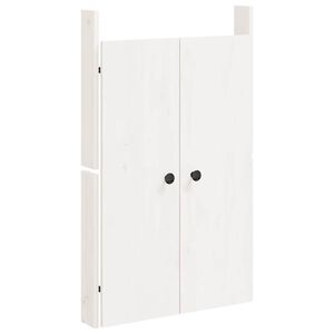 vidaXL Outdoor Kitchen Doors MEPPEL White 50x9x82 cm Solid Wood Pine