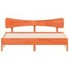 vidaXL Bed Frame without Mattress Wax Brown 200x200 cm Solid Wood Pine